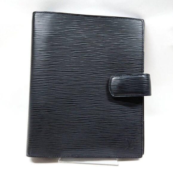Louis Vuitton LV Diary Cover Black Epi 500-071625 - Picture 1 of 9